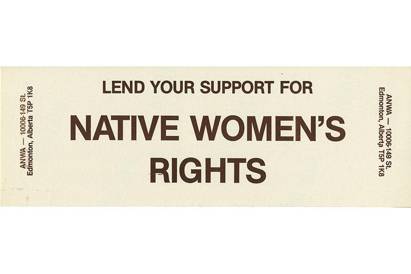 Autocollant de l'Association des femmes autochtones de l'Alberta