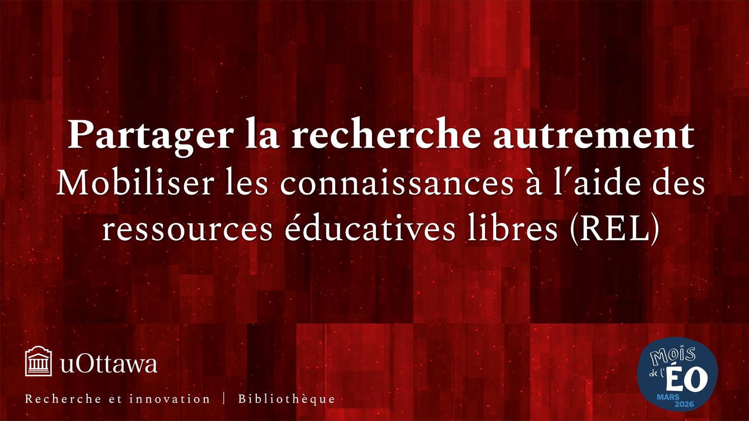 Poster Partager la recherche autrement