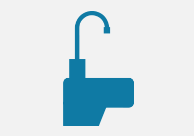 Gooseneck water fountain icon