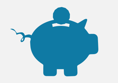 Icon of a piggy bank