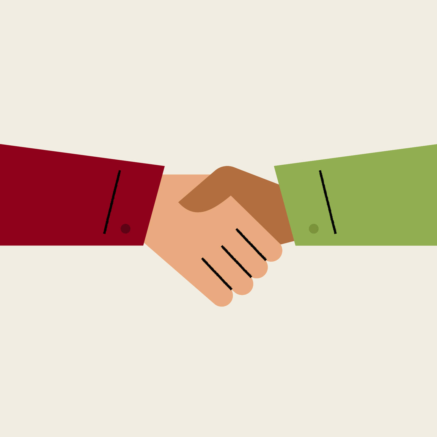 Shaking hands