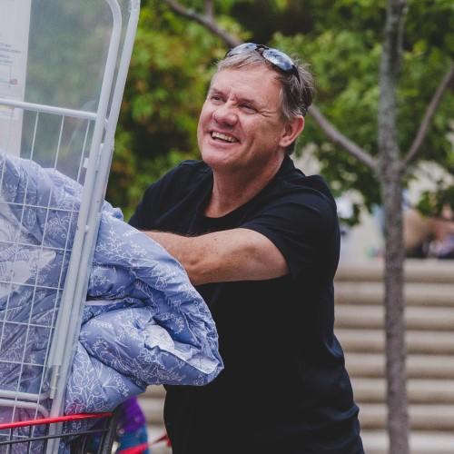 Parent helping during moving