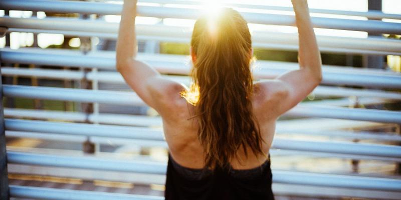 A person doing some workout.