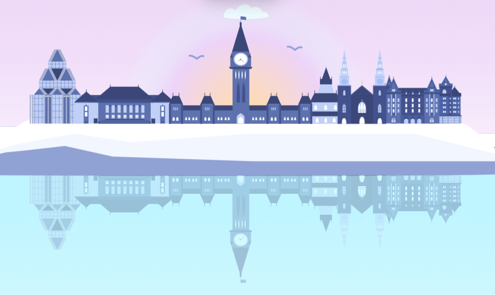 Parliament buildings in Ottawa