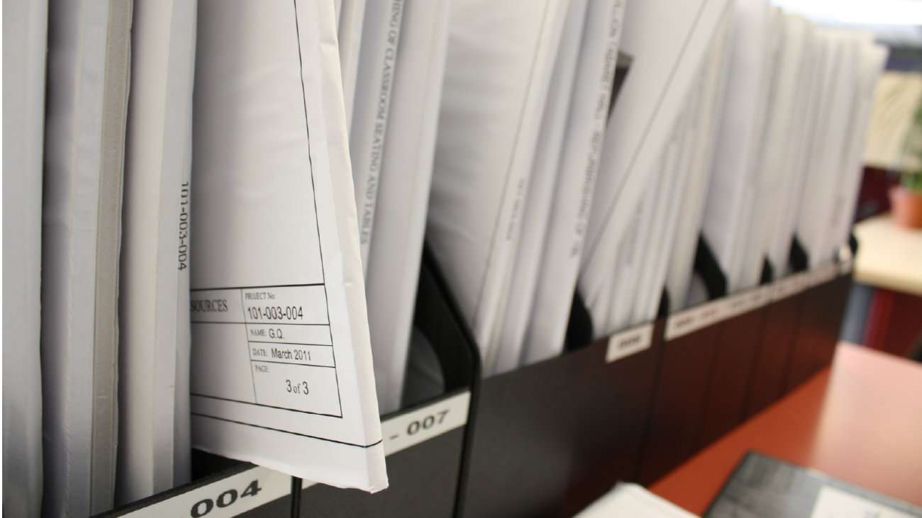 reports sitting in file folders