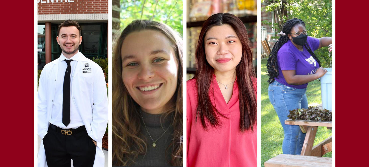 Four student volunteers