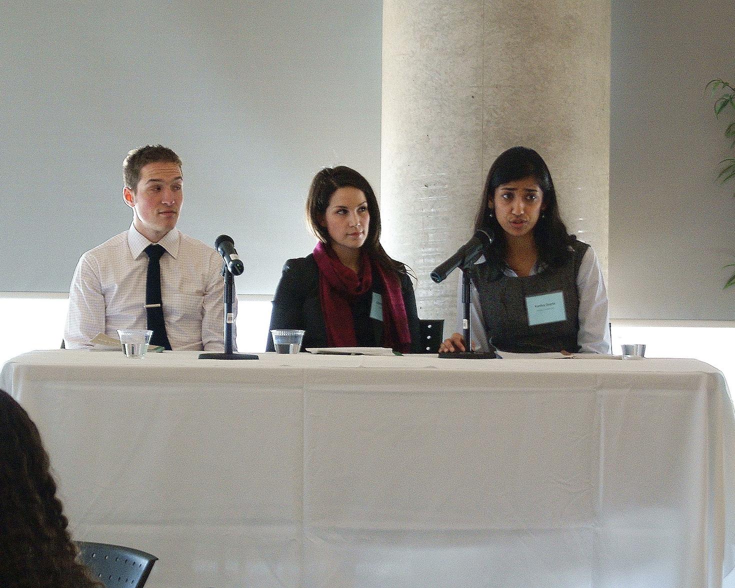 Students sitting at a conference at uOttawa