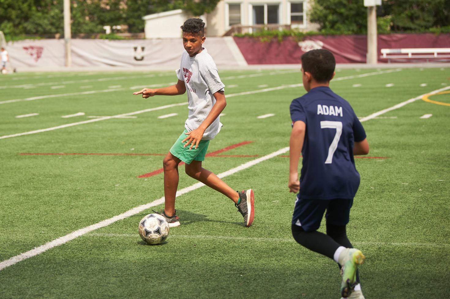 UOttawa kids playing soccer