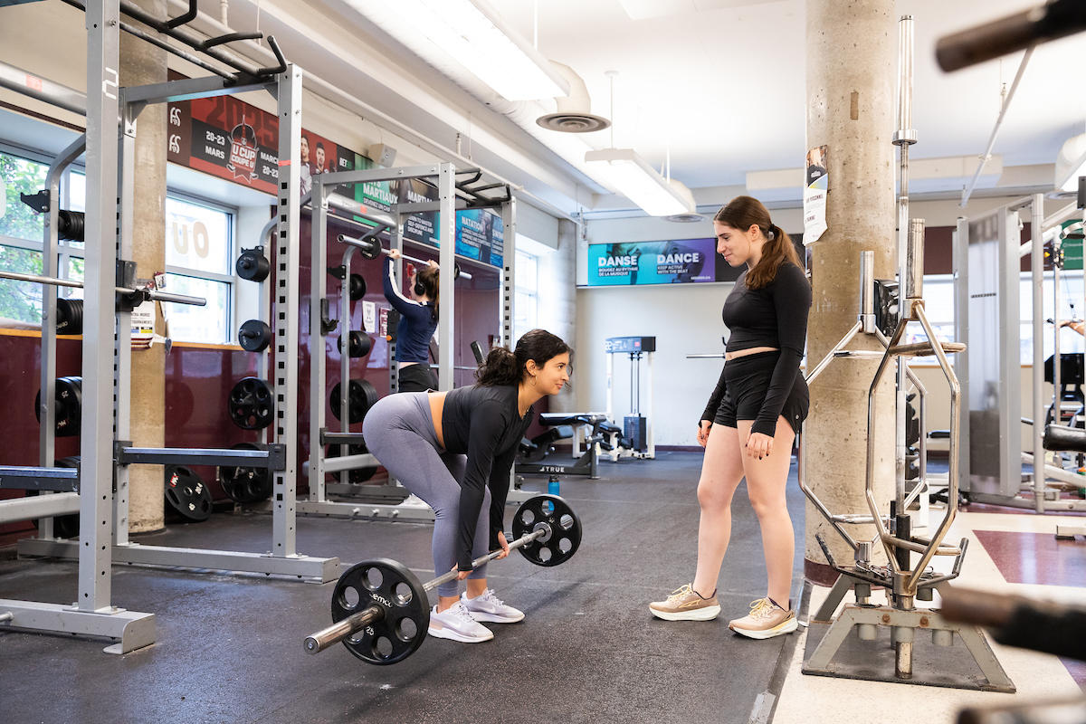 women weight training