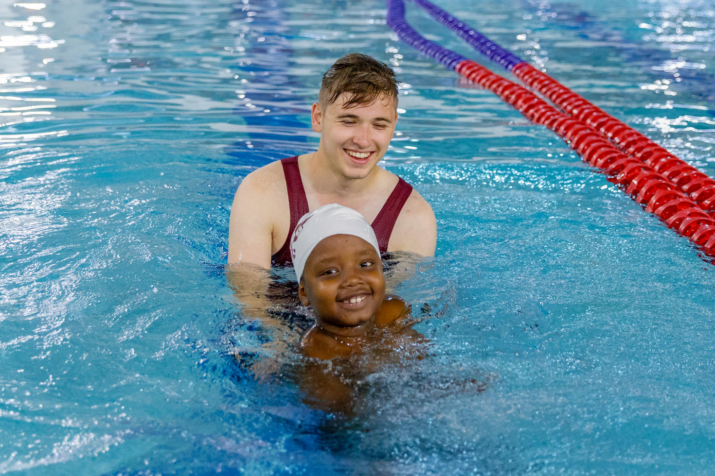 UOttawa kid with their coach 
