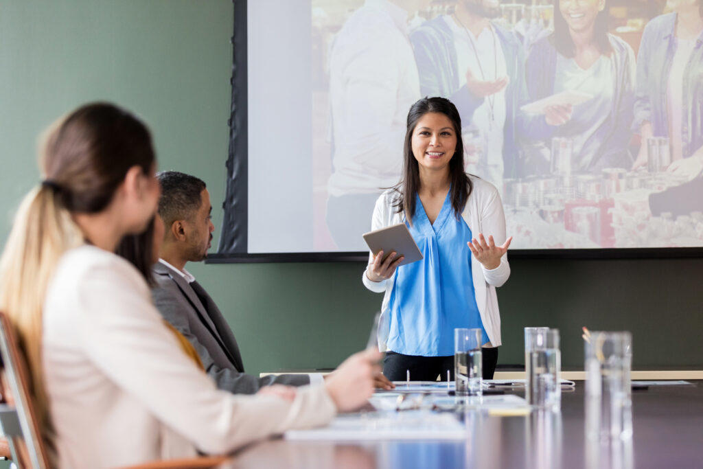 women presenting