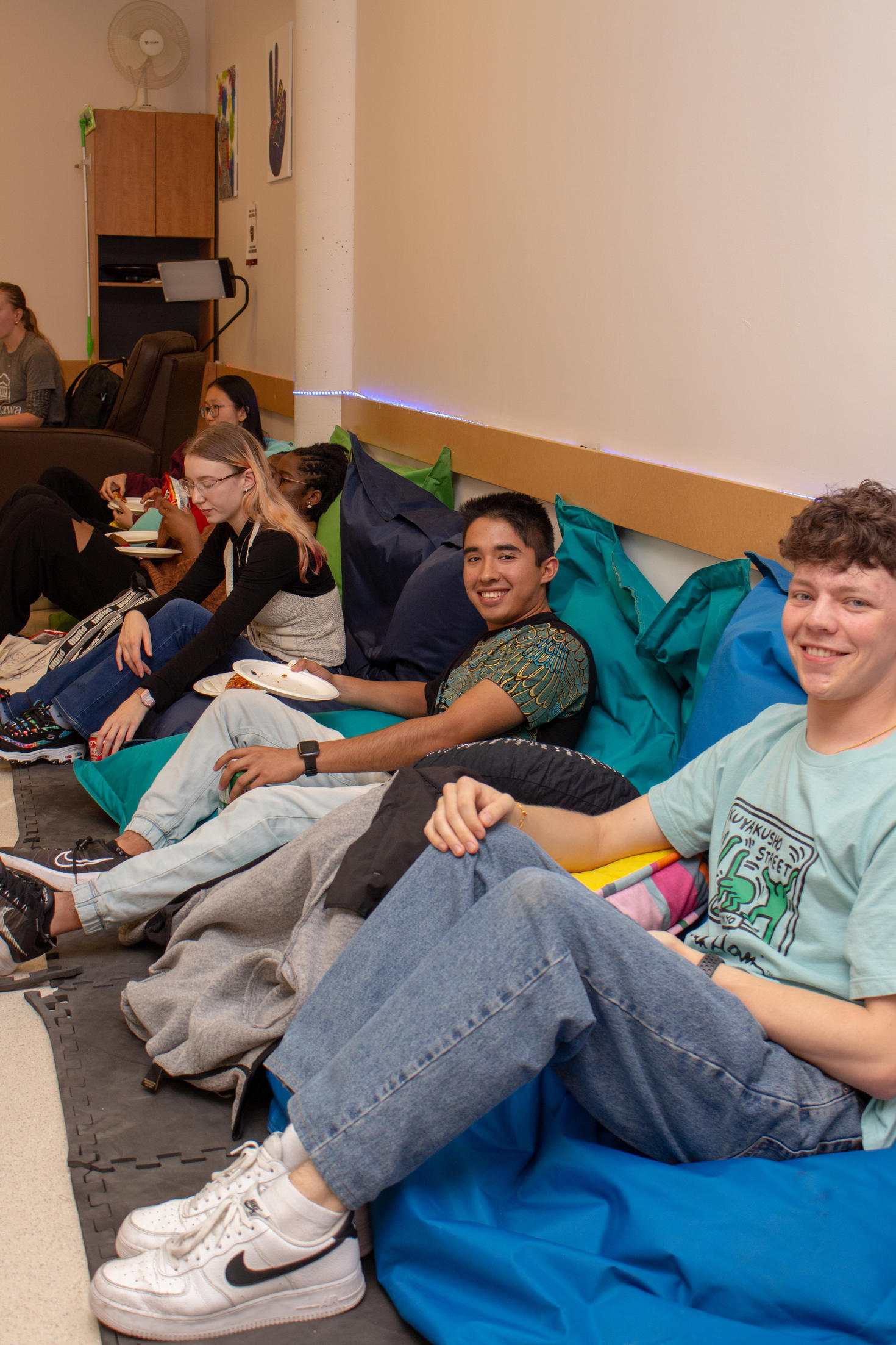Students Studying in the Wellness Lounge