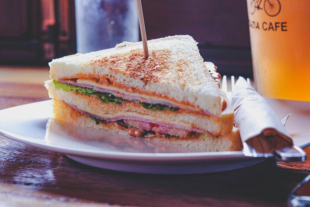 Sandwich and coffee