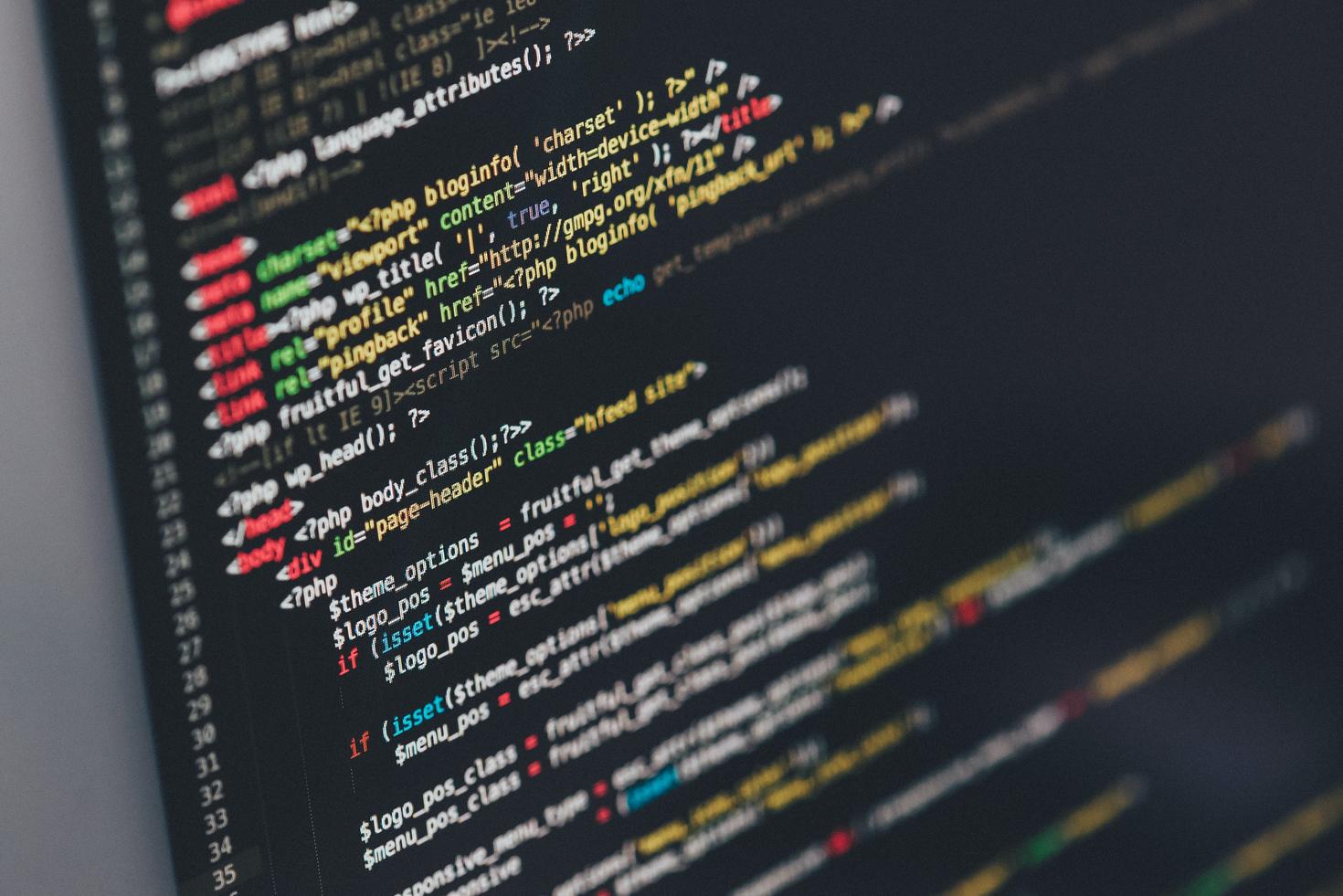 Computer coding algorithms on screen