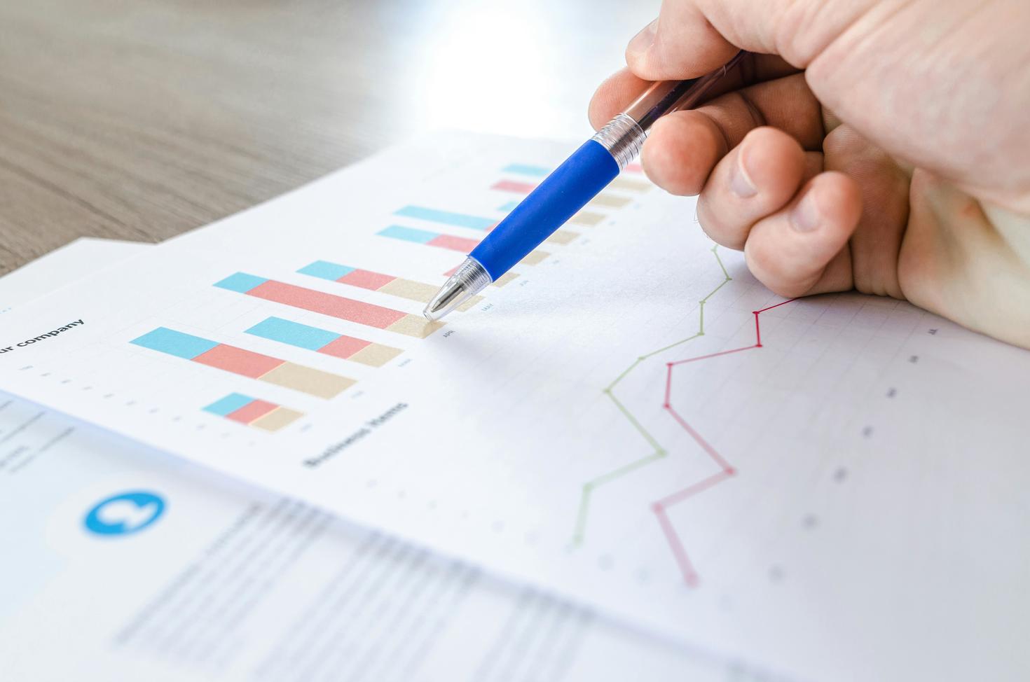Data on a page with a pen