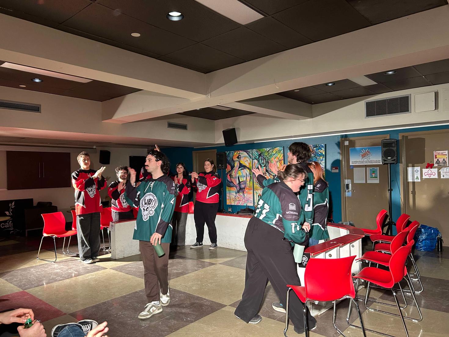 Students performing