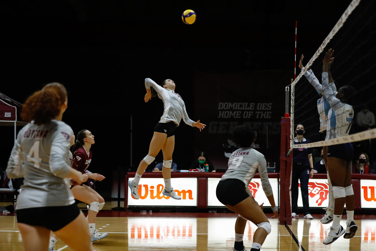 Match de volleyball.
