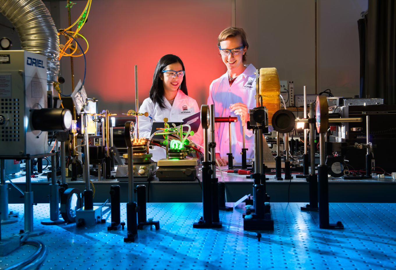 students in lab
