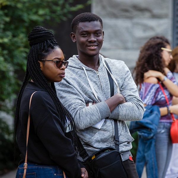 étudiants de la communauté noire