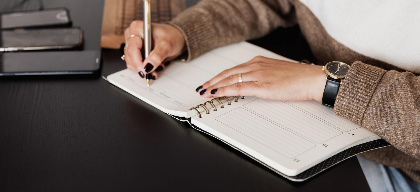 person taking notes