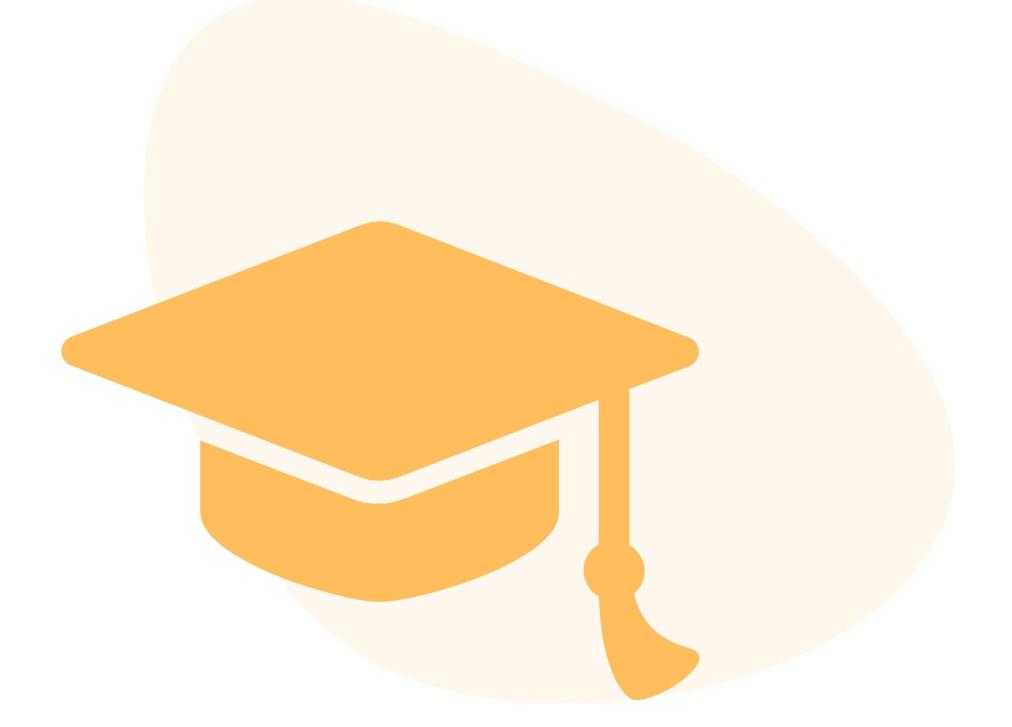 University diploma hat