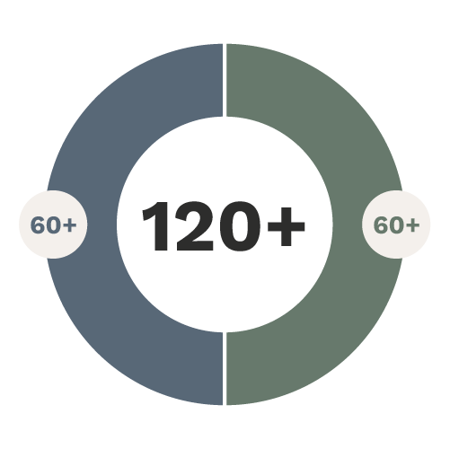 graphique circulaire qui représente les proportions des crédits d'un double diplôme