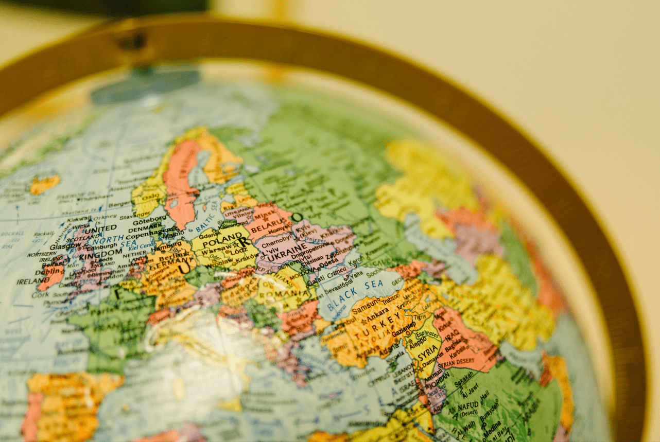 Globe world map