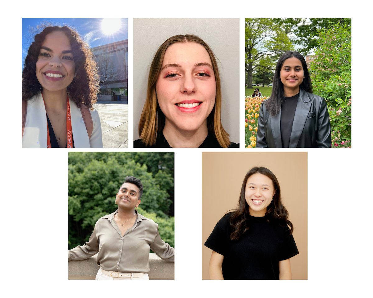 Cinq portraits étudiants