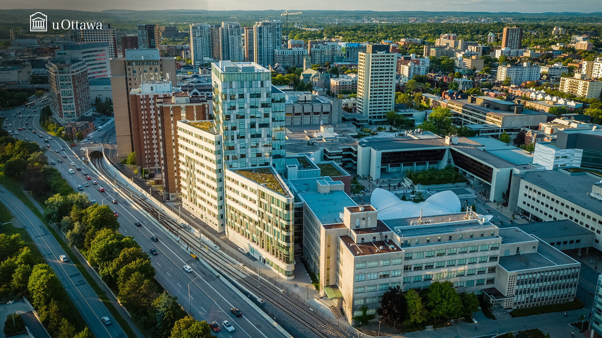 Campus uOttawa vu de haut