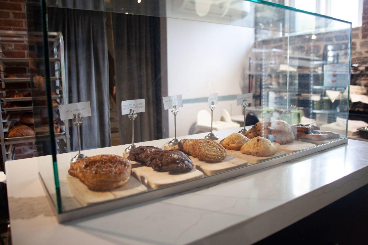 Pâtisseries et produits de boulangerie.