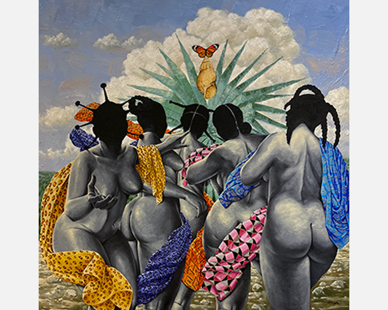 Painting of women Nkodia