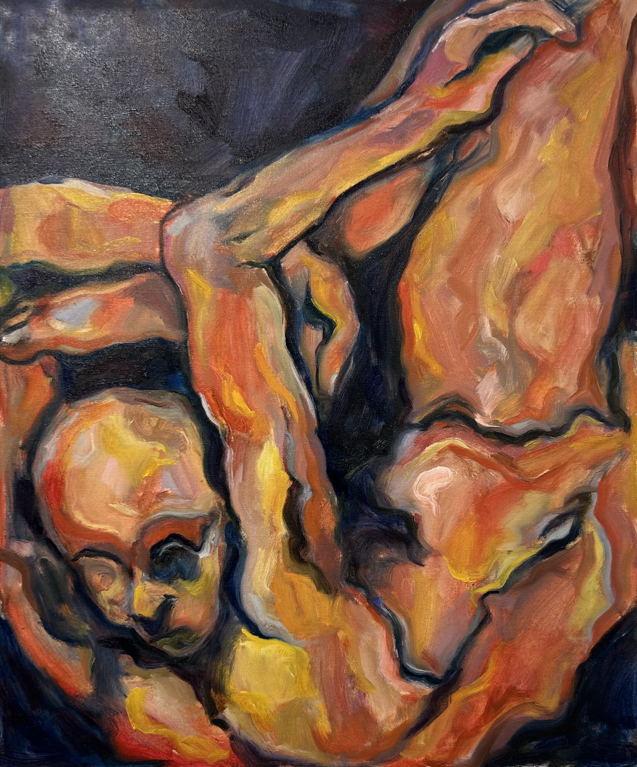 Acrylic oil on canvas : Bend