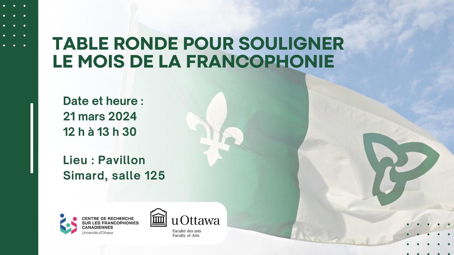 Table ronde pour souligner le Mois de la Francophonie