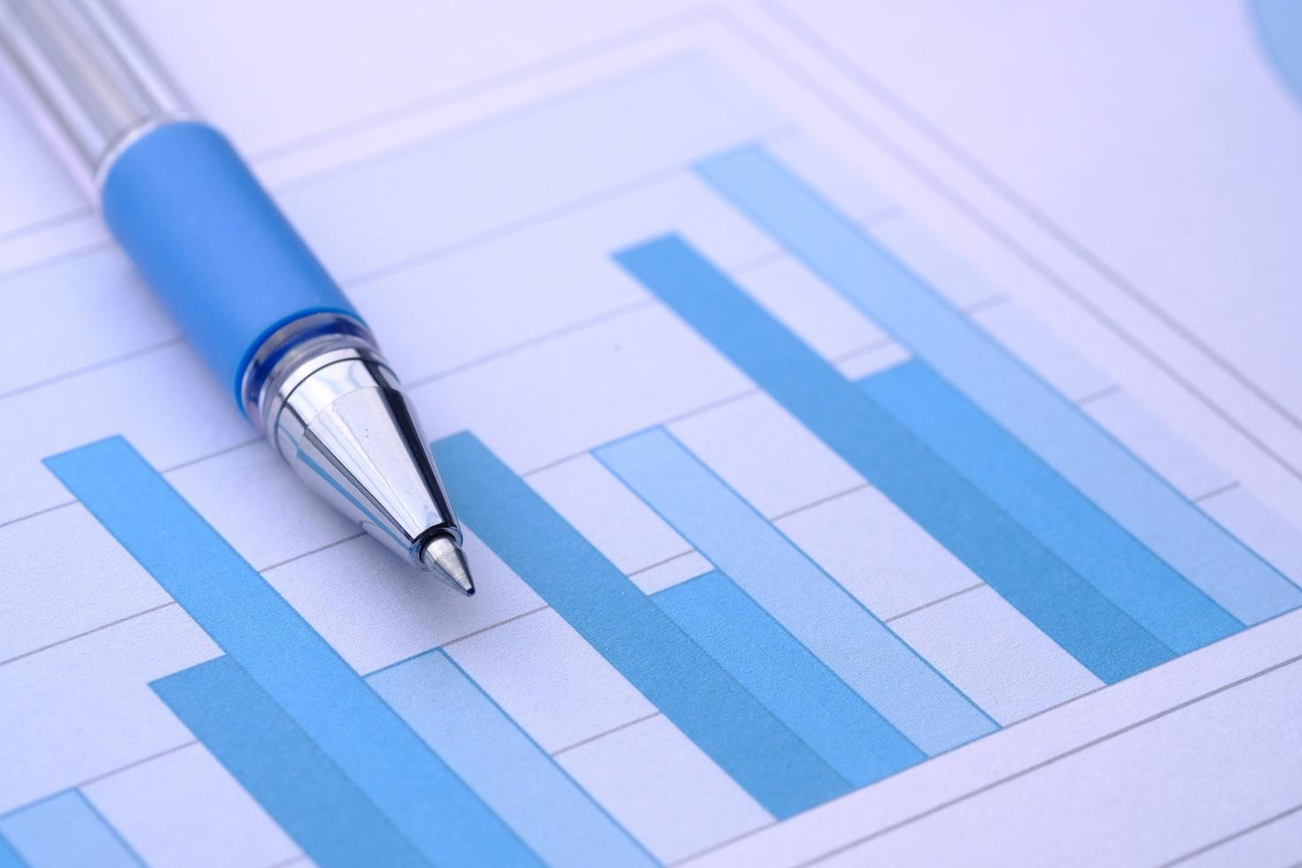 Pen over bar graph