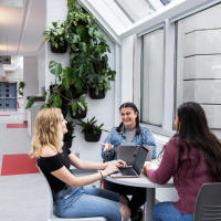 Students sitting
