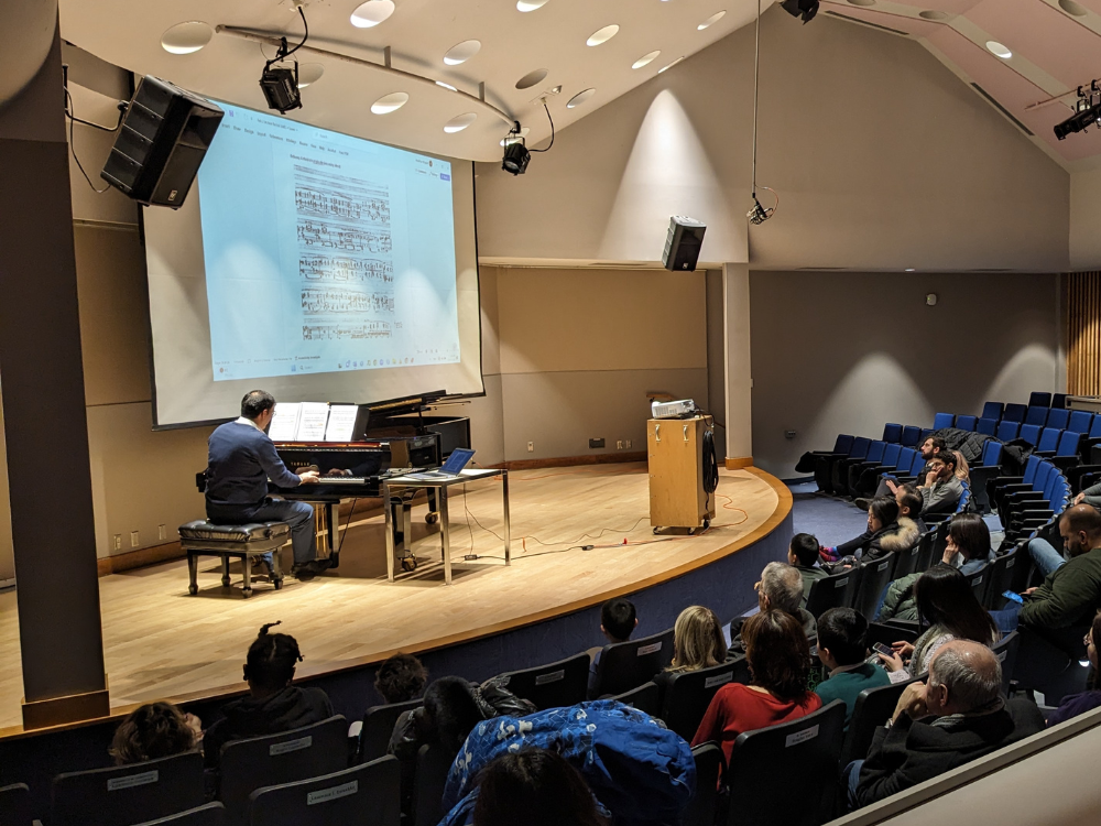 Lecture-recital in Freiman Hall