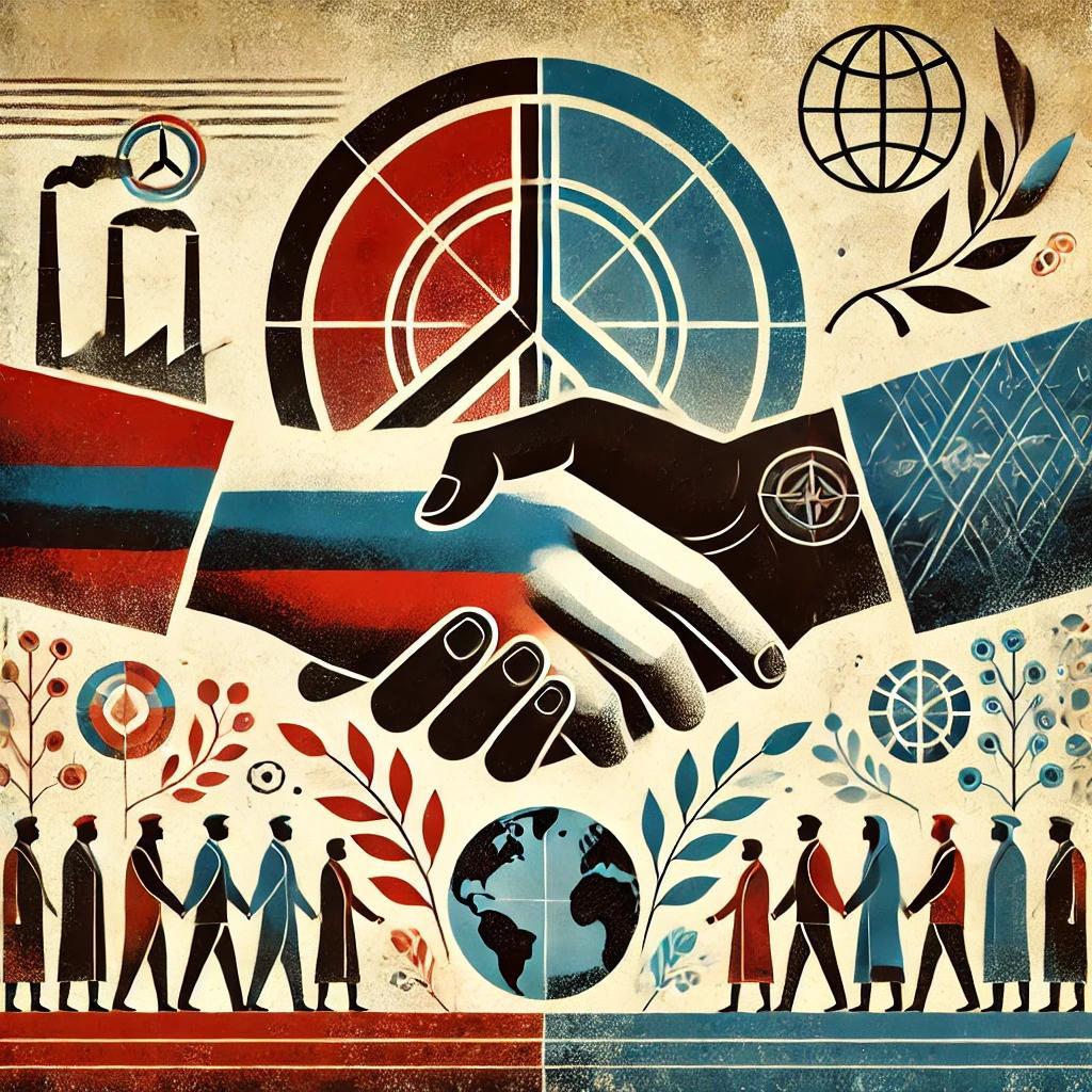 Image symbolisant un monde plus égal pendant la guerre froide et les tensions internationales.