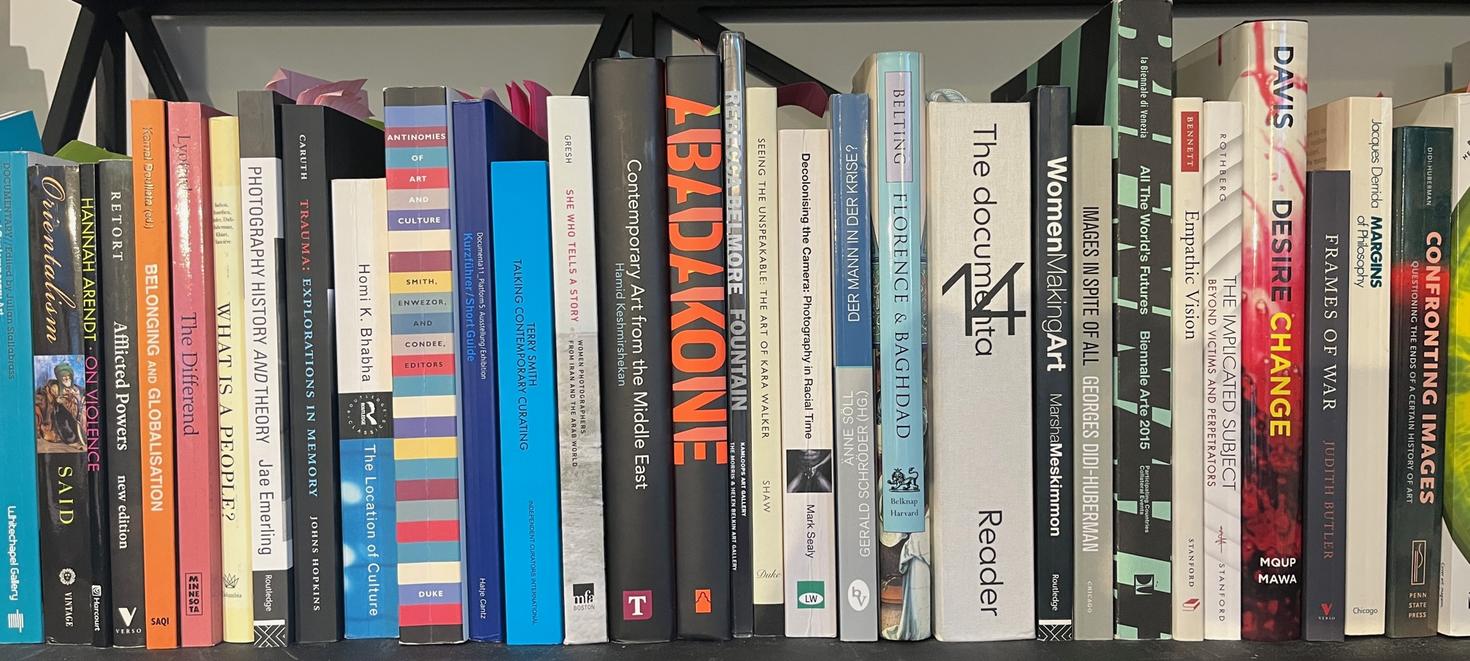Books on a bookshelf