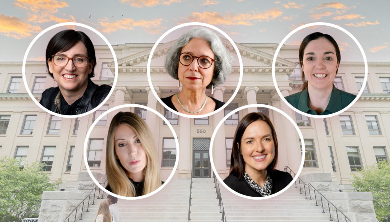 Les cinq nouvelles membres de la Société royale du Canada.