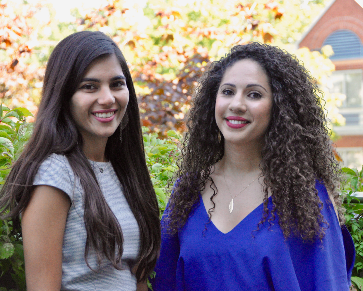 Sidra Hashmi (L) and  Amira Maameri (R)