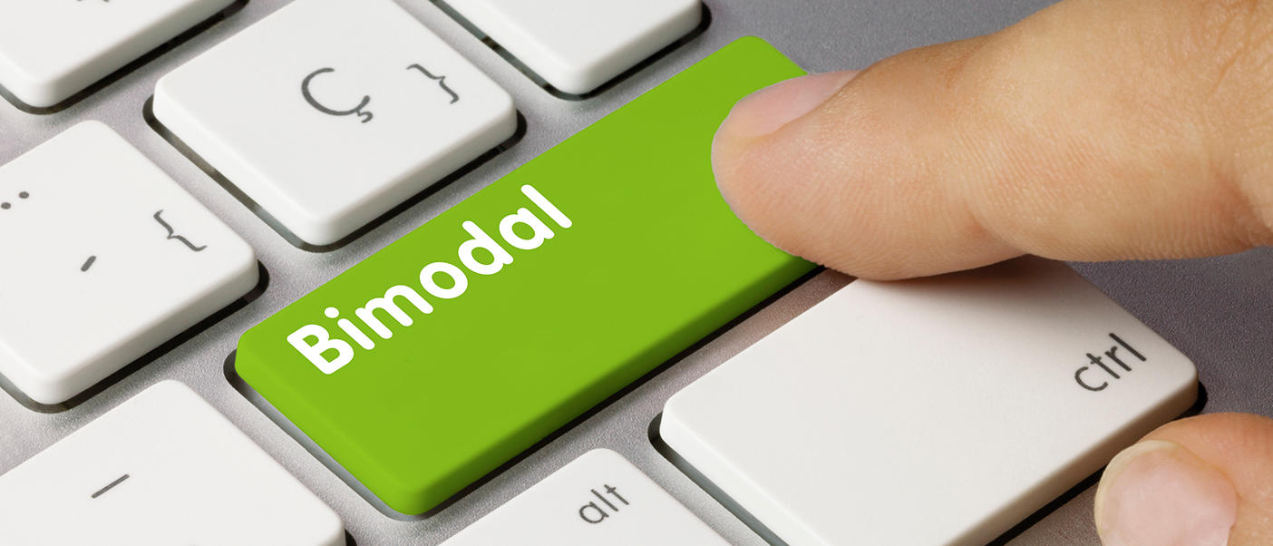 clavier avec le mot Bimodal
