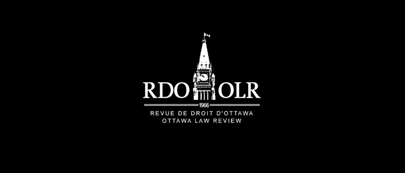 Logo de la revue juridique d'Ottawa