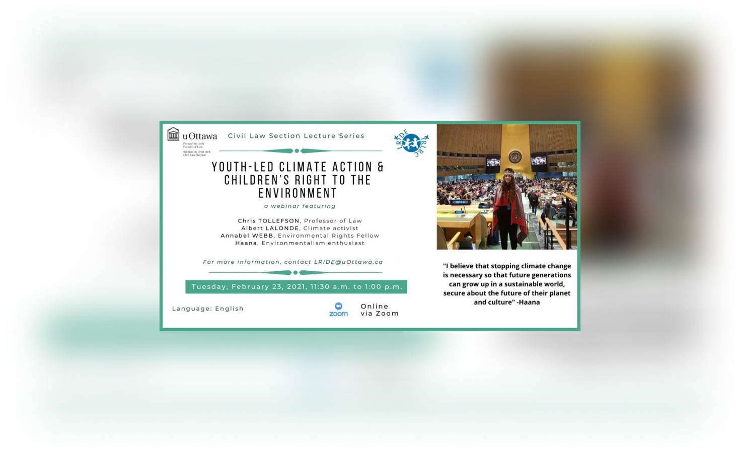 youth led climate action