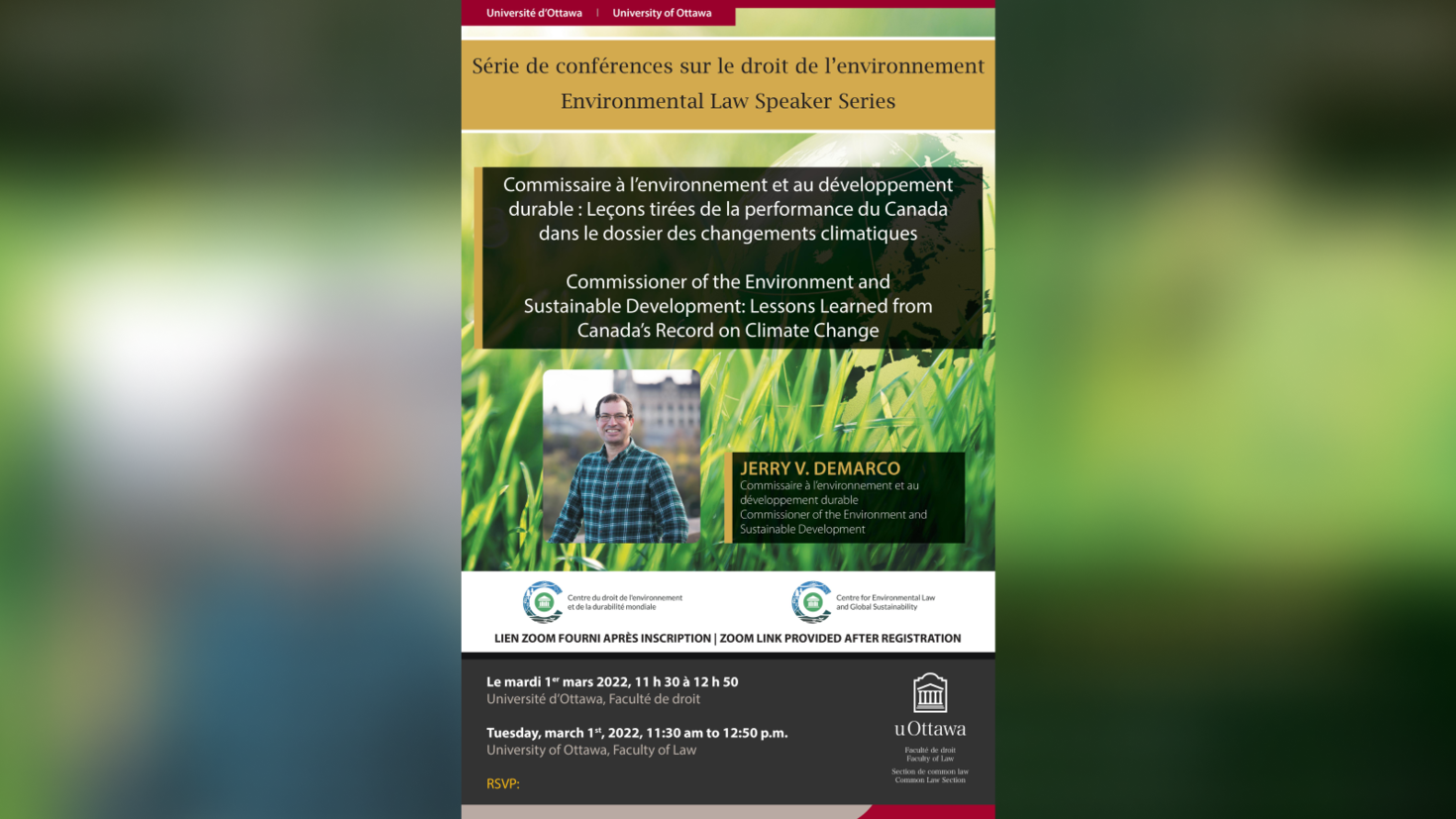 Commissaire à l’environnement et au développement durable