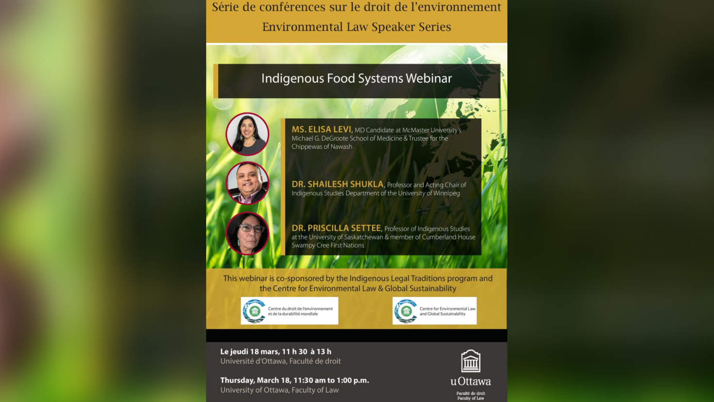 Webinaire sur les systèmes alimentaires autochtones