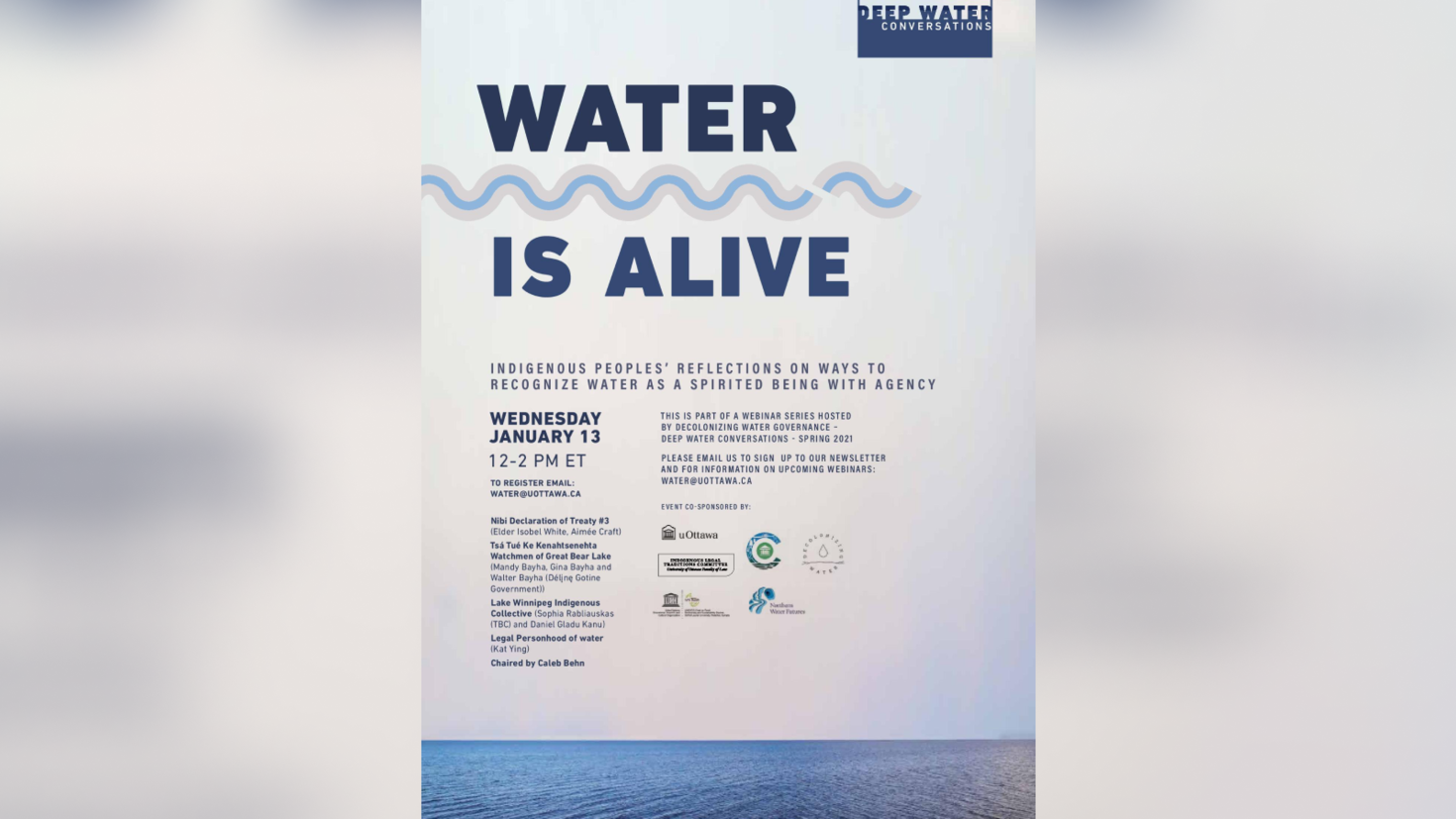 Water is Alive Webinar with Prof. Aimée Craft