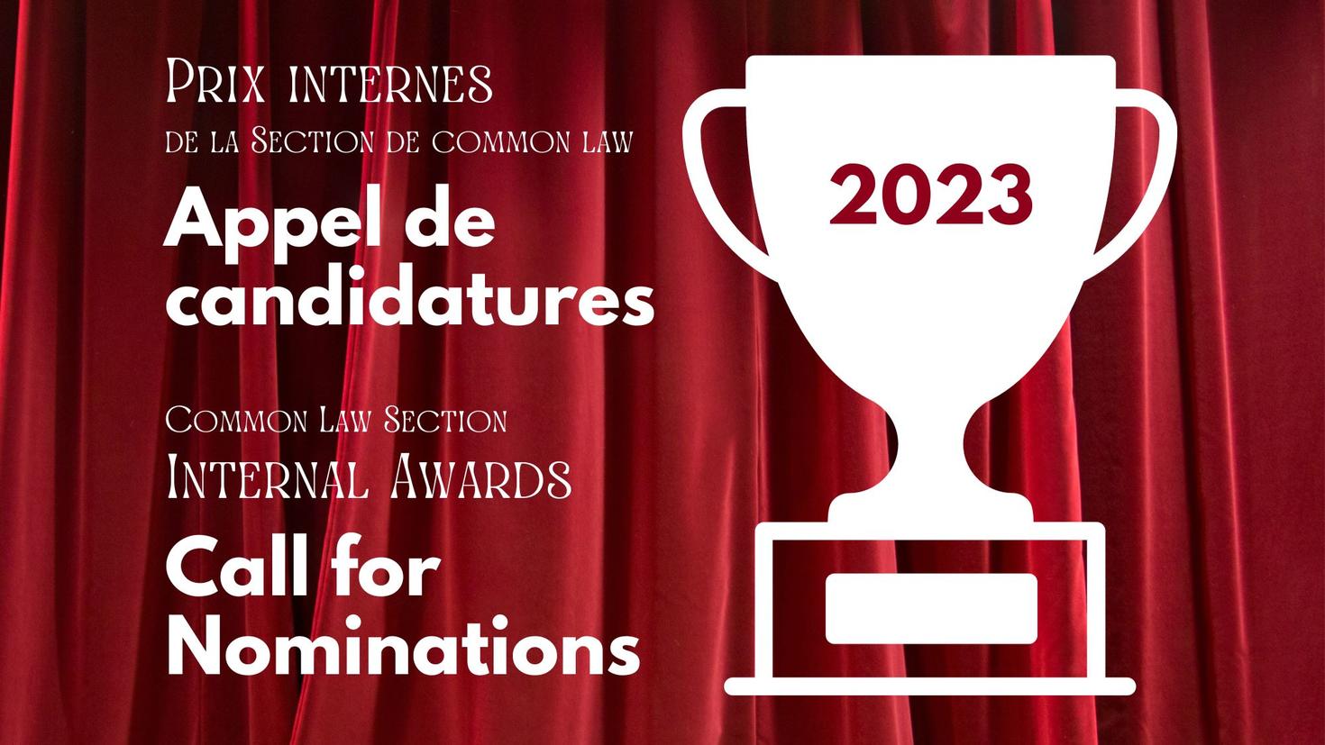 Appel de candidatures - Call for Nominations