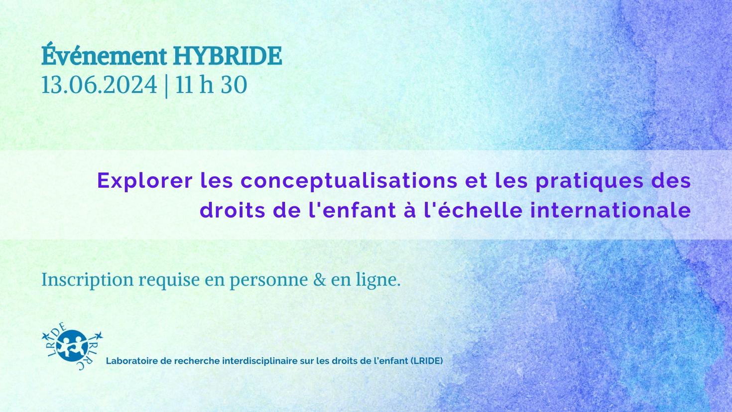 Événement hybride du LRIDE le 13 juin 2024.