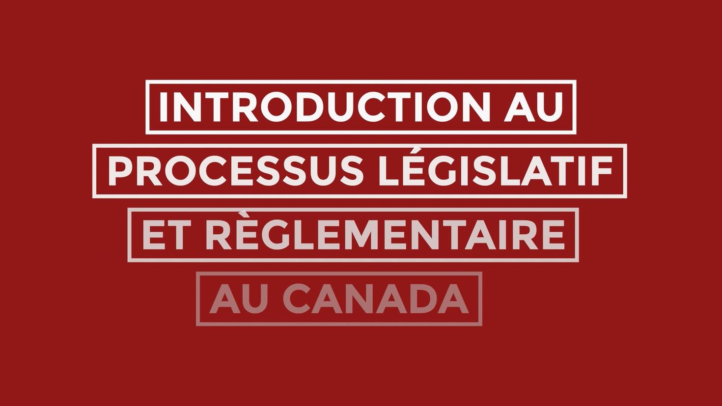 Thumbnail - Cours sur le processus législatif