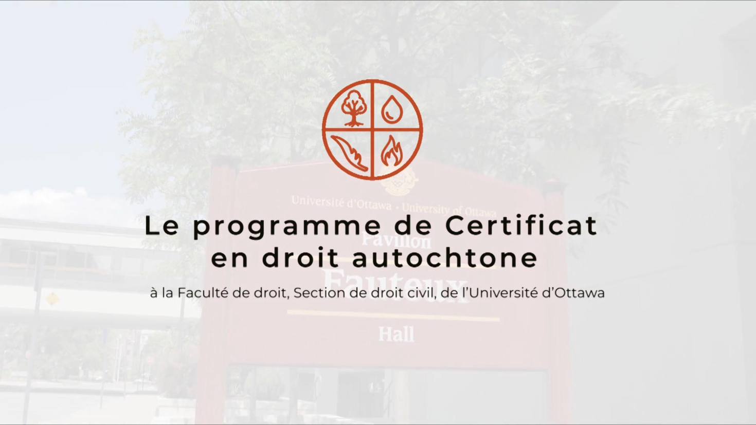certificat en droit autochtone uOttawa